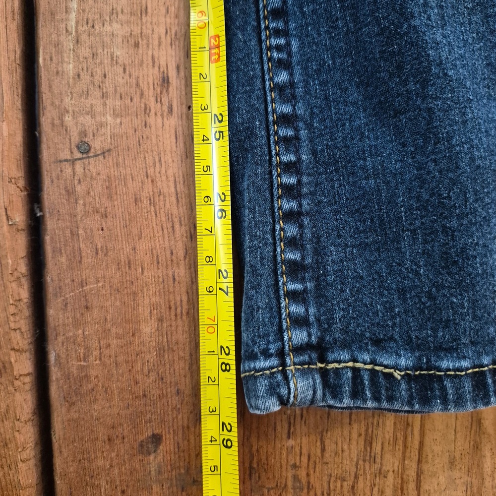 Signature by Levi Strauss & Co Womens Bootcut Jeans Dark Wash Size 10 Short - Picture 10 of 13